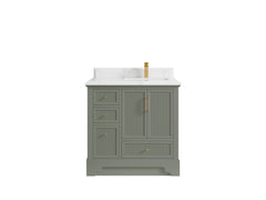 Alys 36 in. W x 22 in. D Right Offset Sink Bathroom Vanity - photo 24