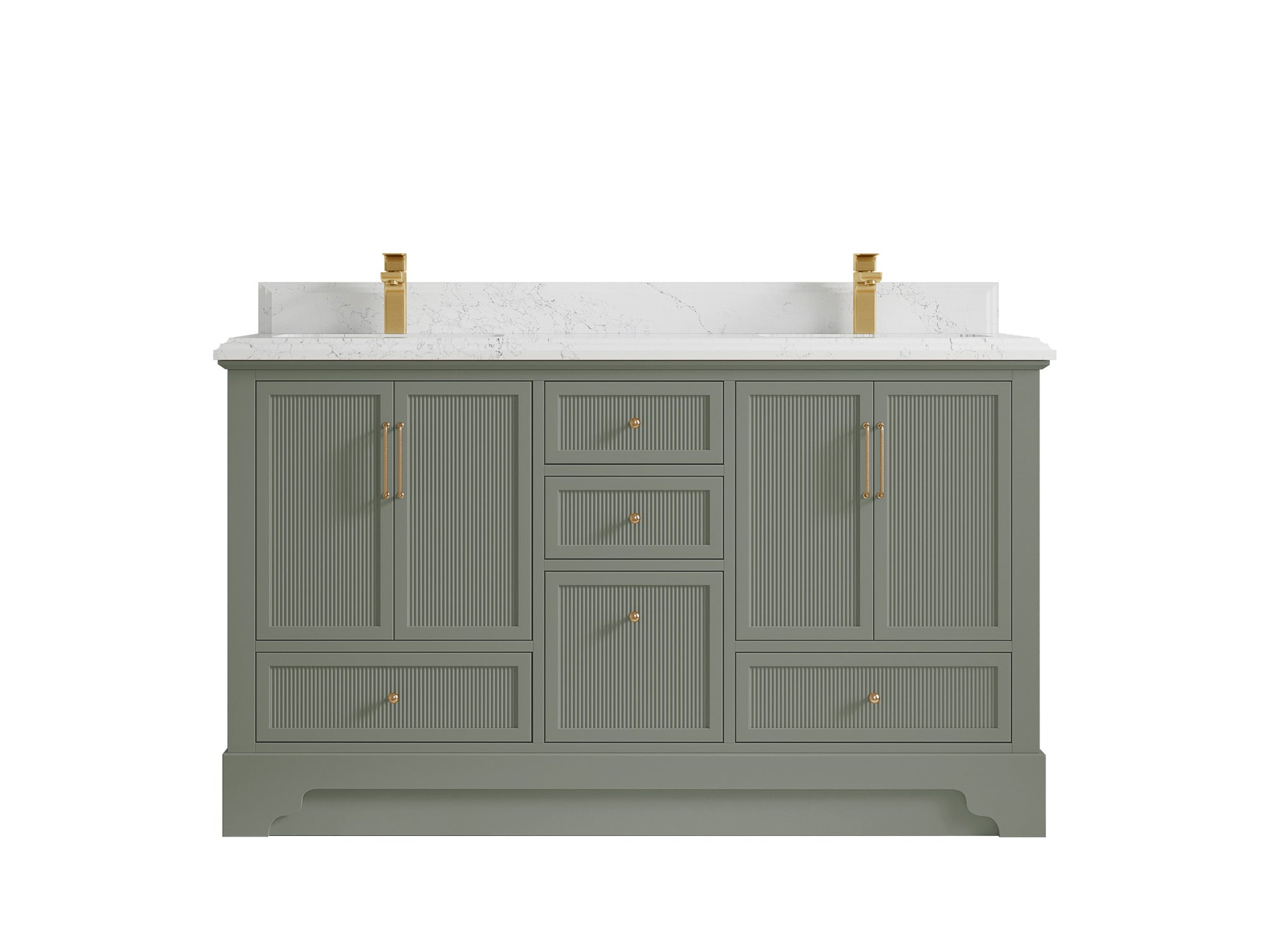 Alys 60 in. W x 22 in. D Double Sink Bathroom Vanity