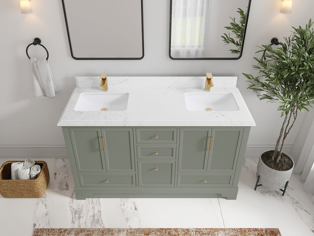 Alys 60 in. W x 22 in. D Double Sink Bathroom Vanity