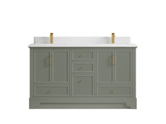 Alys 60 in. W x 22 in. D Double Sink Bathroom Vanity - photo 12