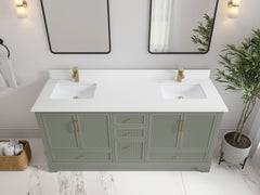 Alys 72 in. W x 22 in. D Double Sink Bathroom Vanity - photo 25