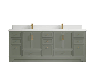 Alys 84 in. W x 22 in. D Double Sink Bathroom Vanity