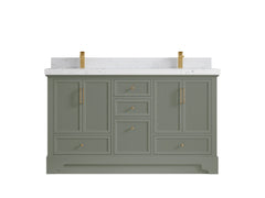 Alys 60 in. W x 22 in. D Double Sink Bathroom Vanity - photo 22