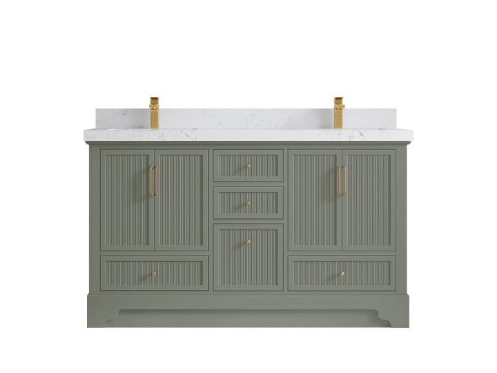 Alys 60 in. W x 22 in. D Double Sink Bathroom Vanity - photo 22