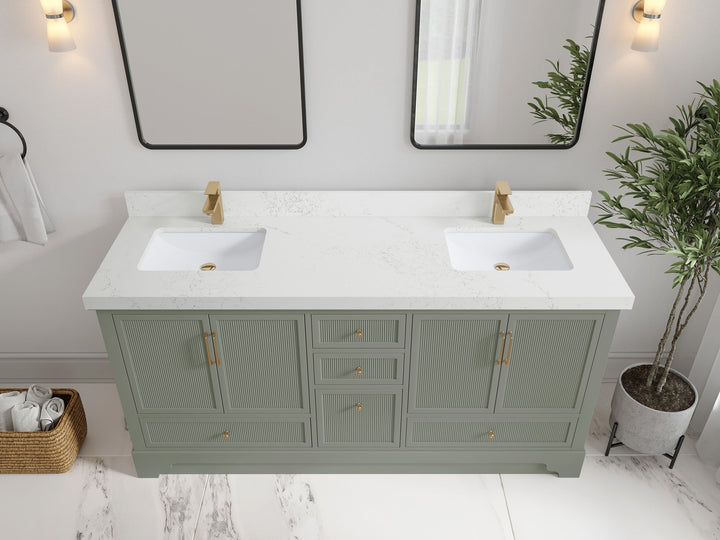 Alys 72 in. W x 22 in. D Double Sink Bathroom Vanity - photo 27