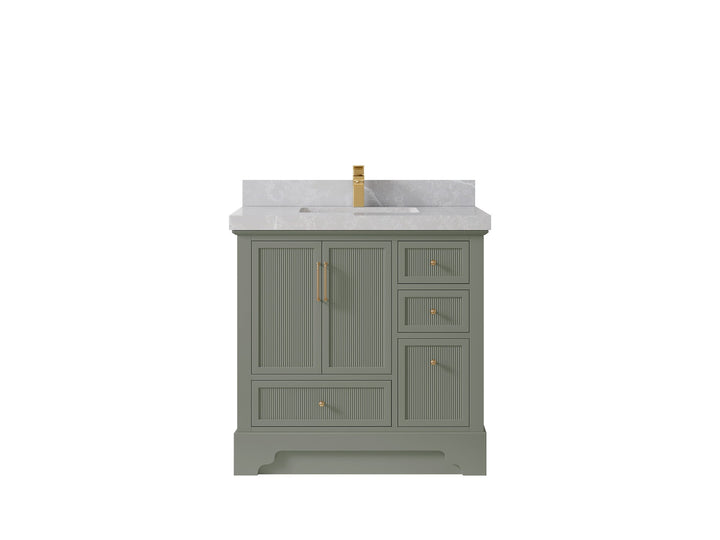Alys 36 in. W x 22 in. D Center Sink Bathroom Vanity - photo 28