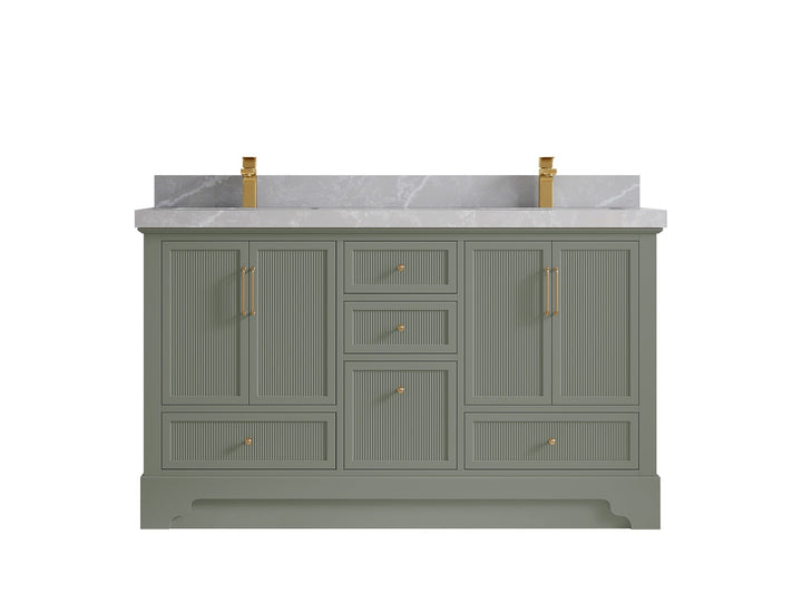 Alys 60 in. W x 22 in. D Double Sink Bathroom Vanity - photo 24