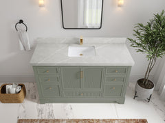 Alys 60 in. W x 22 in. D Single Sink Bathroom Vanity - photo 29