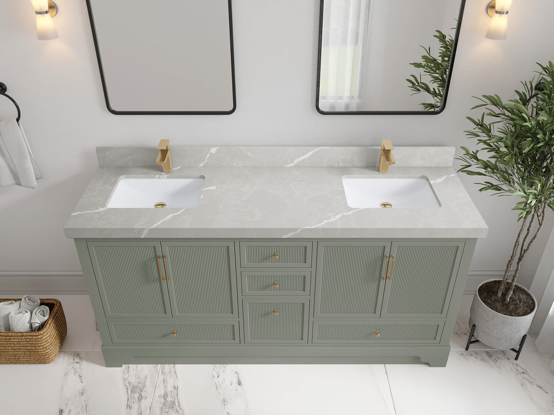 Alys 72 in. W x 22 in. D Double Sink Bathroom Vanity