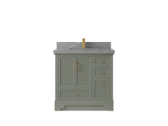 Alys 36 in. W x 22 in. D Center Sink Bathroom Vanity - photo 30