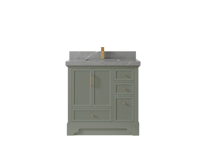 Alys 36 in. W x 22 in. D Center Sink Bathroom Vanity - photo 30