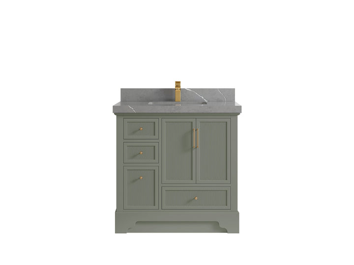Alys 36 in. W x 22 in. D Center Sink Bathroom Vanity - photo 32