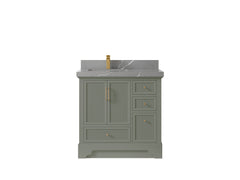 Alys 36 in. W x 22 in. D Left Offset Sink Bathroom Vanity - photo 32