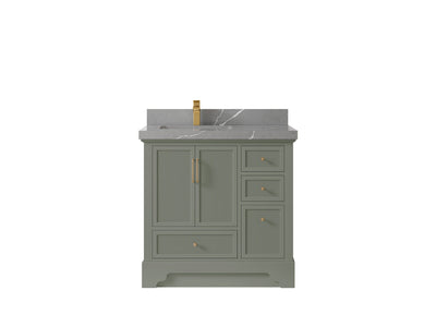 Alys 36 in. W x 22 in. D Left Offset Sink Bathroom Vanity