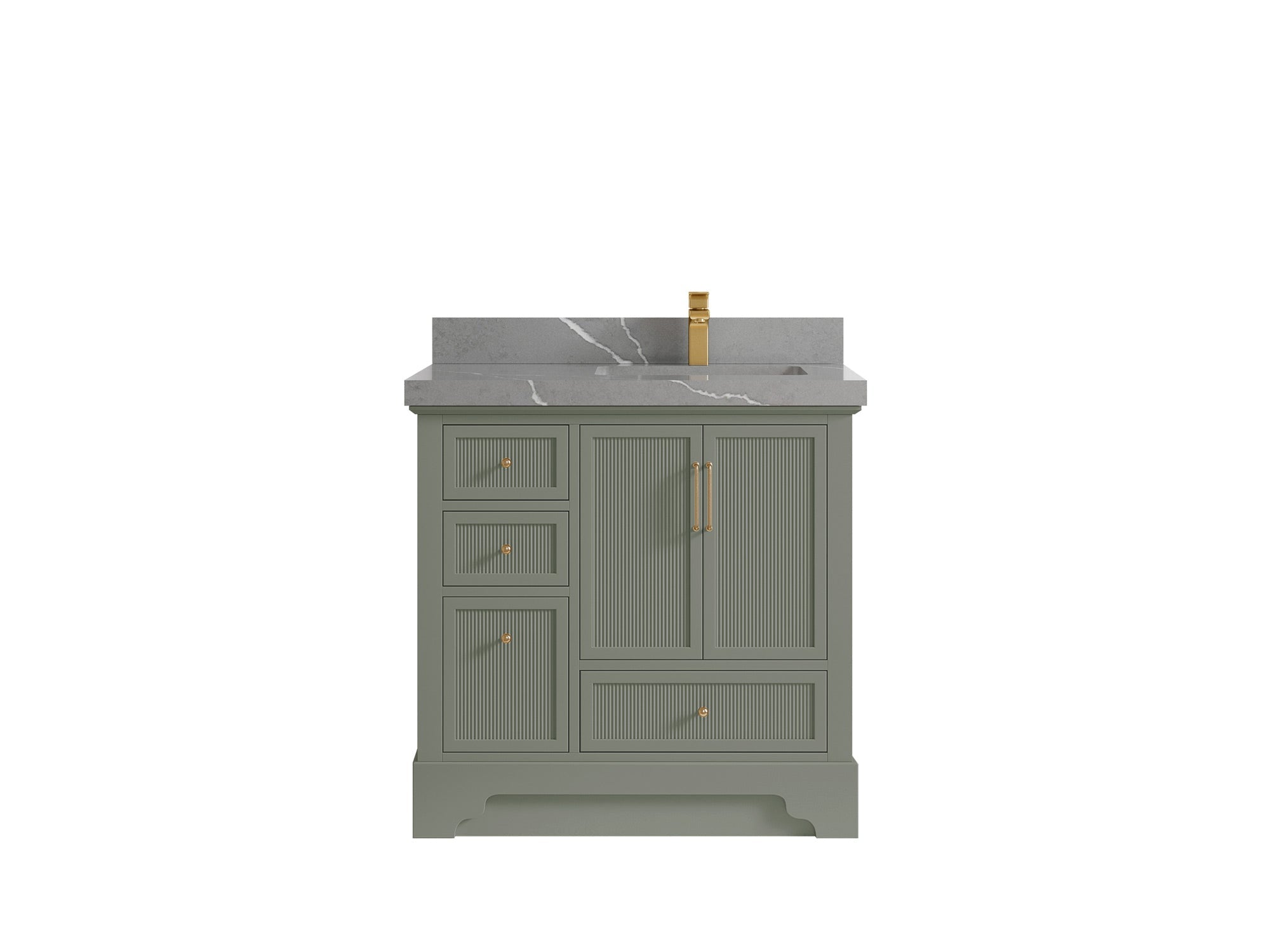 Alys 36 in. W x 22 in. D Right Offset Sink Bathroom Vanity
