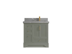 Alys 36 in. W x 22 in. D Right Offset Sink Bathroom Vanity - photo 32
