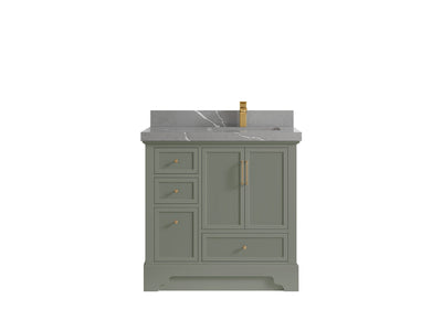 Alys 36 in. W x 22 in. D Right Offset Sink Bathroom Vanity