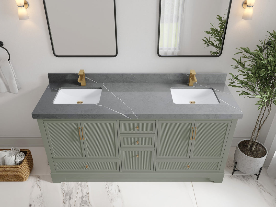 Alys 72 in. W x 22 in. D Double Sink Bathroom Vanity