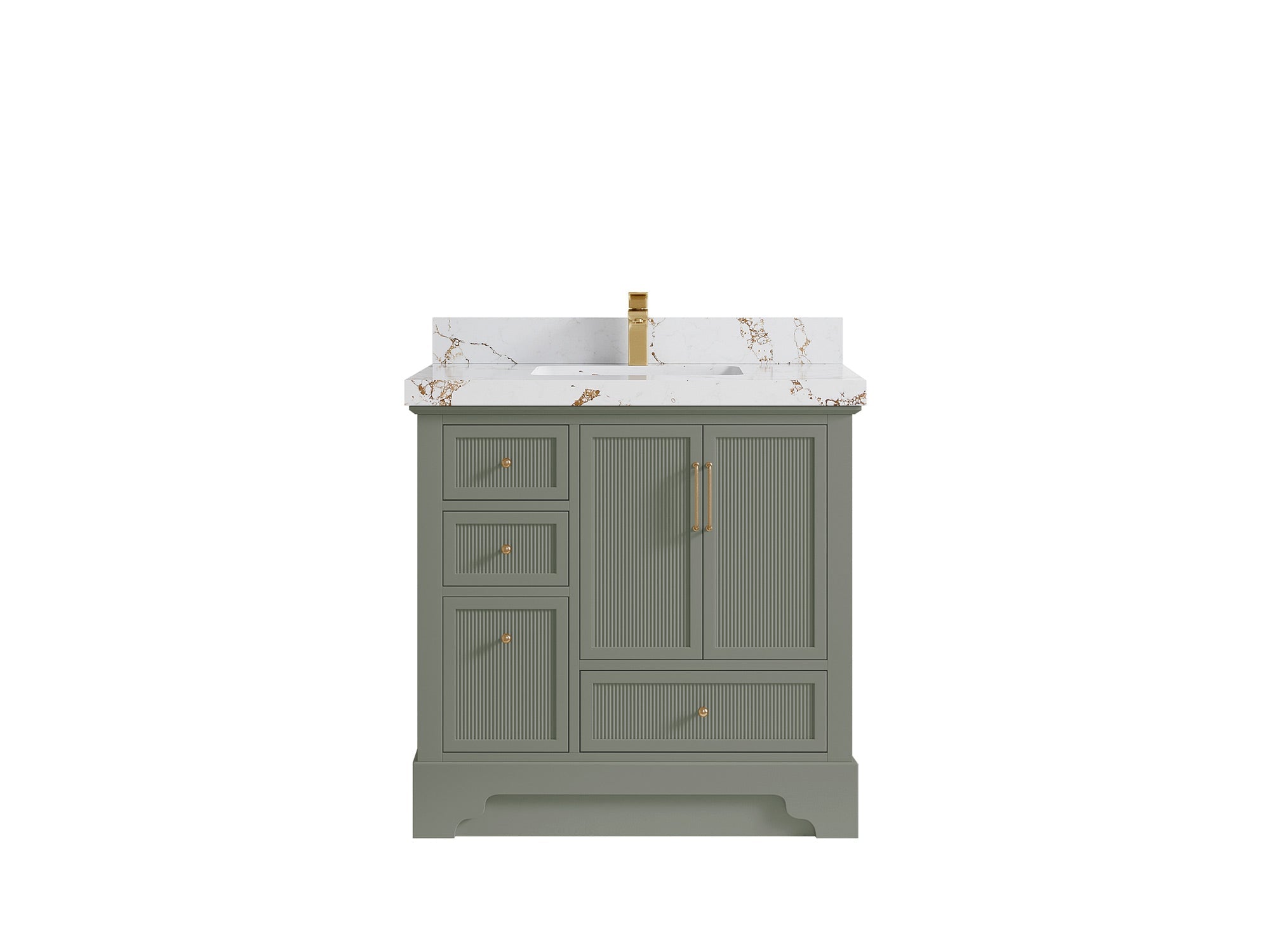 Alys 36 in. W x 22 in. D Center Sink Bathroom Vanity