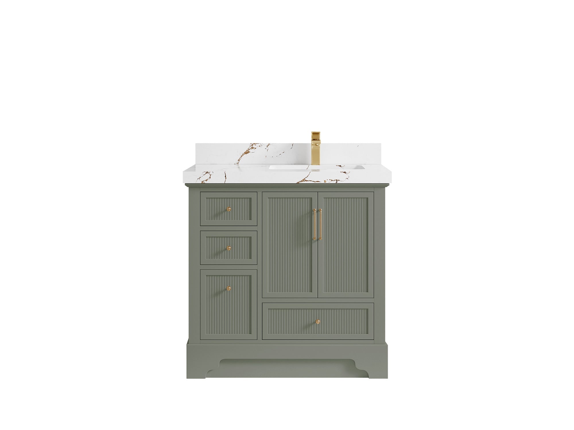 Alys 36 in. W x 22 in. D Right Offset Sink Bathroom Vanity