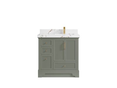 Alys 36 in. W x 22 in. D Right Offset Sink Bathroom Vanity