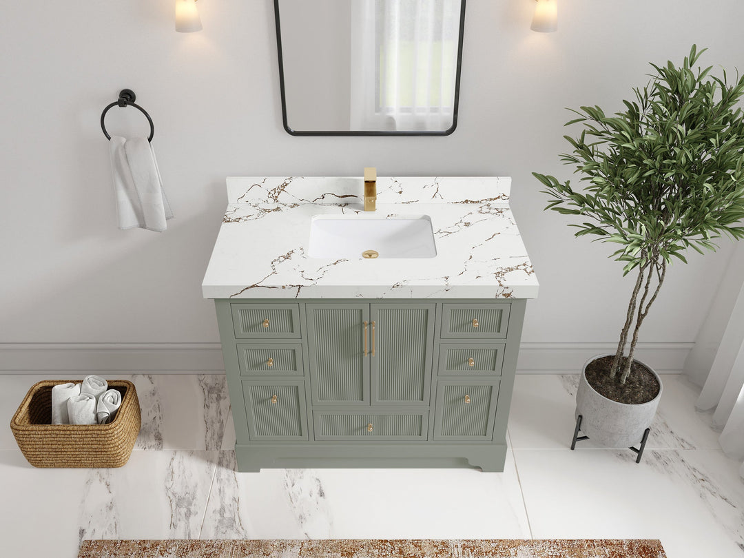 Alys 42 in. W x 22 in. D Single Sink Bathroom Vanity