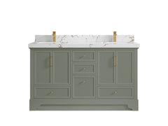 Alys 60 in. W x 22 in. D Double Sink Bathroom Vanity - photo 38
