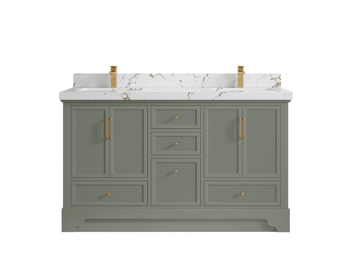 Alys 60 in. W x 22 in. D Double Sink Bathroom Vanity - photo 38