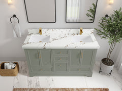 Alys 60 in. W x 22 in. D Double Sink Bathroom Vanity - photo 39