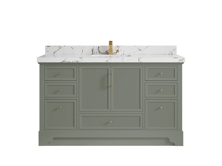 Alys 60 in. W x 22 in. D Single Sink Bathroom Vanity - photo 34