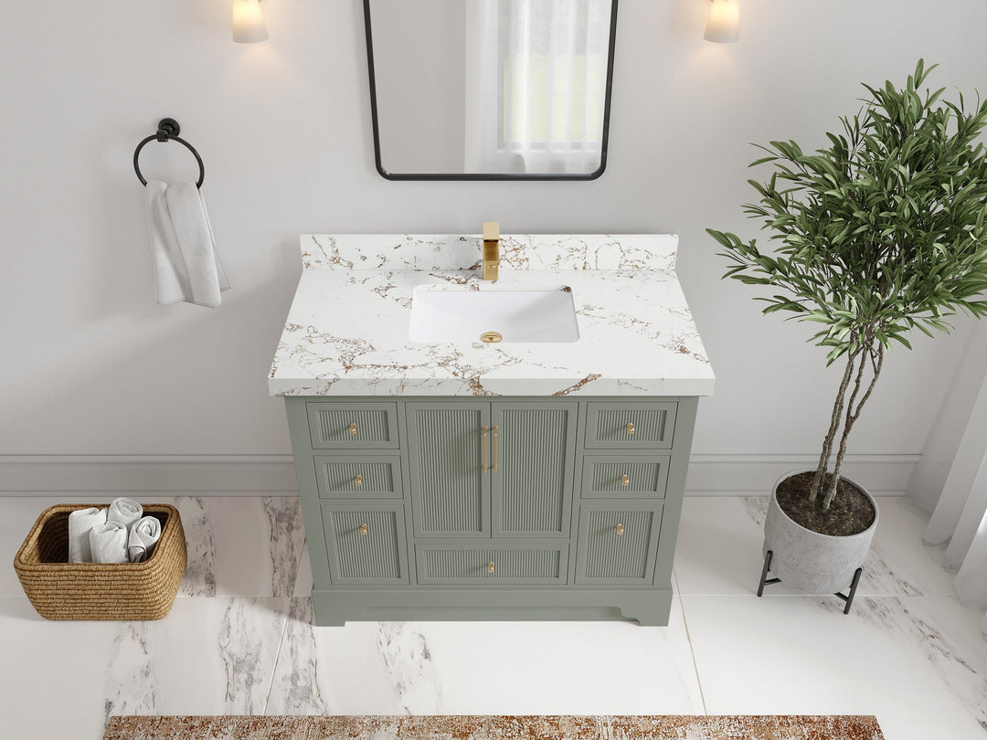 Alys 42 in. W x 22 in. D Single Sink Bathroom Vanity