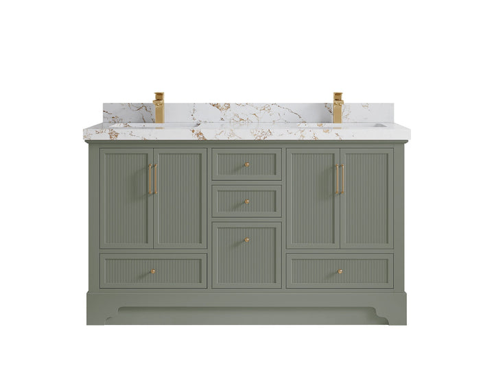 Alys 60 in. W x 22 in. D Double Sink Bathroom Vanity - photo 40
