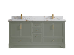 Alys 72 in. W x 22 in. D Double Sink Bathroom Vanity - photo 36