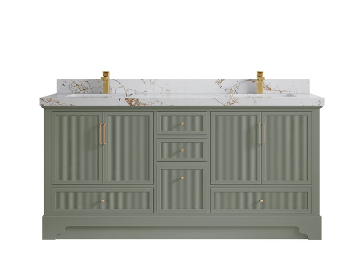 Alys 72 in. W x 22 in. D Double Sink Bathroom Vanity - photo 36