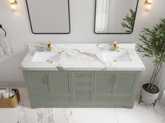 Alys 72 in. W x 22 in. D Double Sink Bathroom Vanity - photo 35