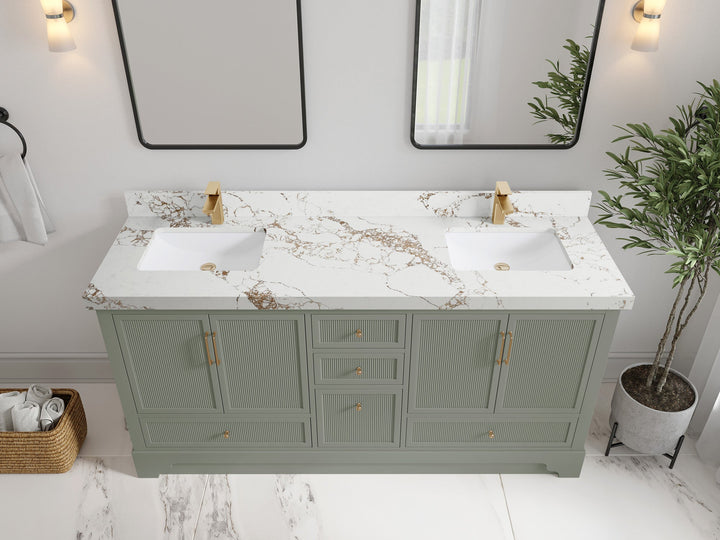 Alys 72 in. W x 22 in. D Double Sink Bathroom Vanity - photo 35