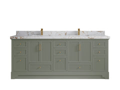 Alys 84 in. W x 22 in. D Double Sink Bathroom Vanity - photo 36