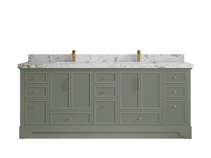 Alys 84 in. W x 22 in. D Double Sink Bathroom Vanity - photo 36