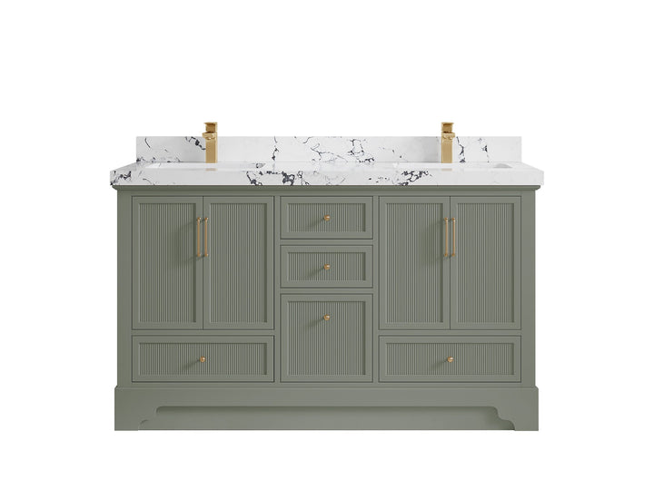 Alys 60 in. W x 22 in. D Double Sink Bathroom Vanity - photo 42