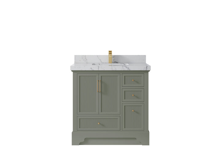 Alys 36 in. W x 22 in. D Center Sink Bathroom Vanity - photo 38