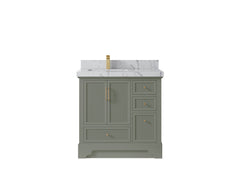 Alys 36 in. W x 22 in. D Left Offset Sink Bathroom Vanity - photo 40