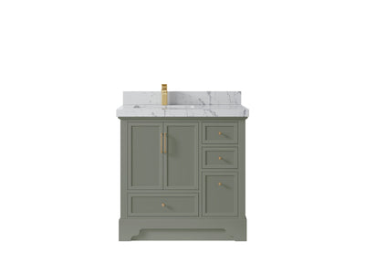 Alys 36 in. W x 22 in. D Left Offset Sink Bathroom Vanity