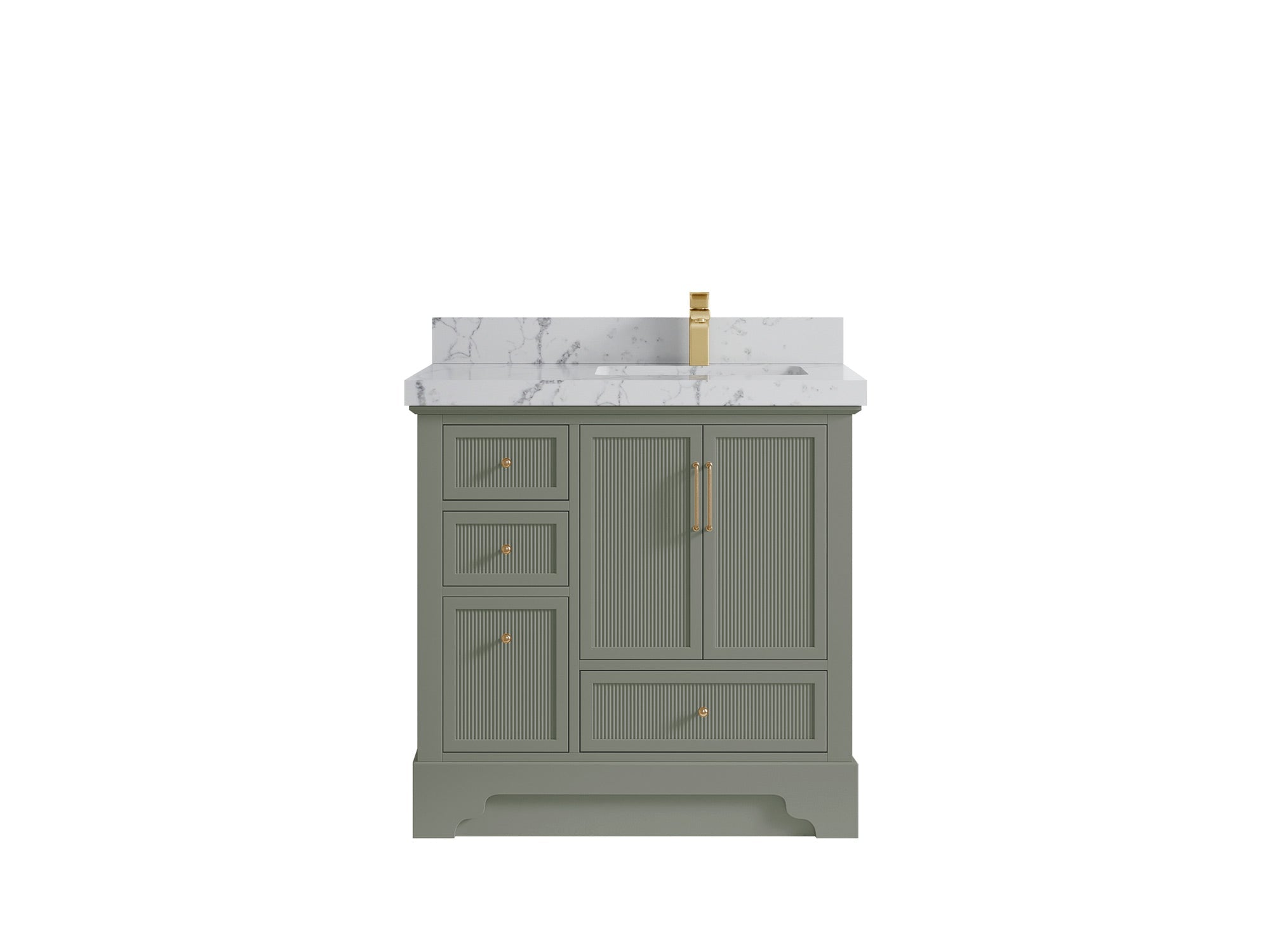 Alys 36 in. W x 22 in. D Right Offset Sink Bathroom Vanity