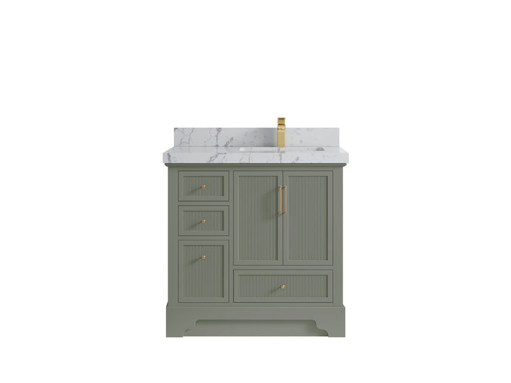 Alys 36 in. W x 22 in. D Right Offset Sink Bathroom Vanity - photo 40