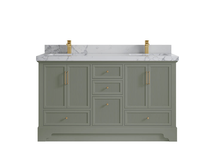 Alys 60 in. W x 22 in. D Double Sink Bathroom Vanity - photo 36