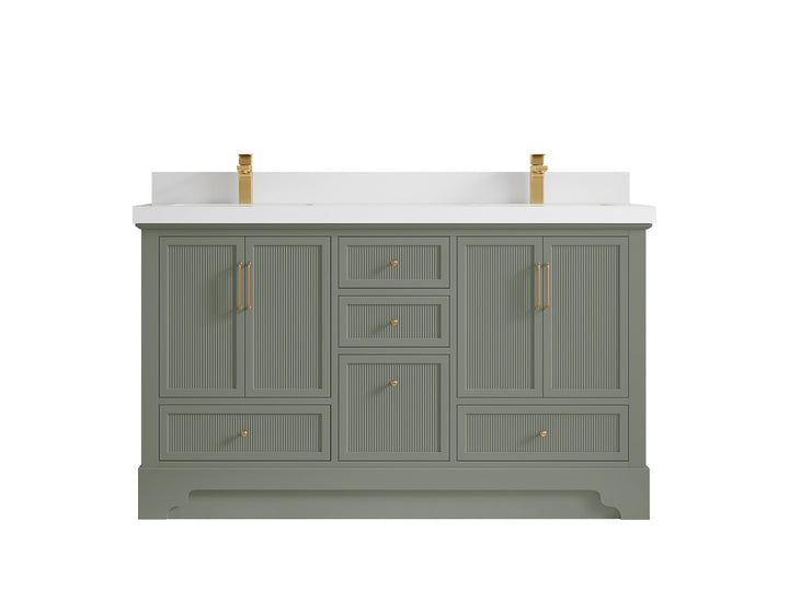 Alys 60 in. W x 22 in. D Double Sink Bathroom Vanity - photo 28