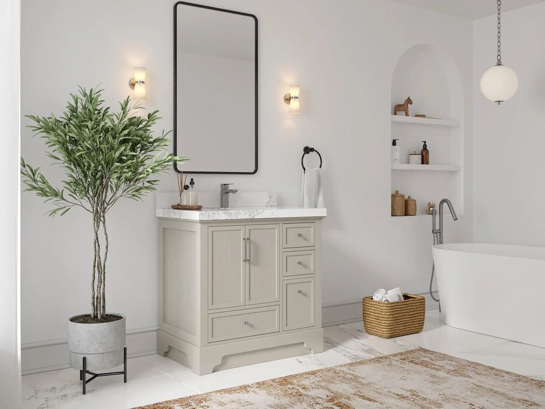 Alys 36 in. W x 22 in. D Center Sink Bathroom Vanity