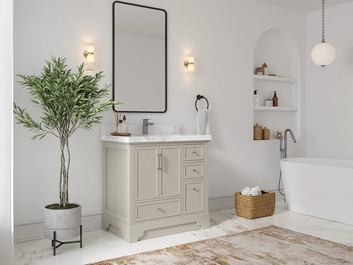 Alys 36 in. W x 22 in. D Center Sink Bathroom Vanity - photo 4