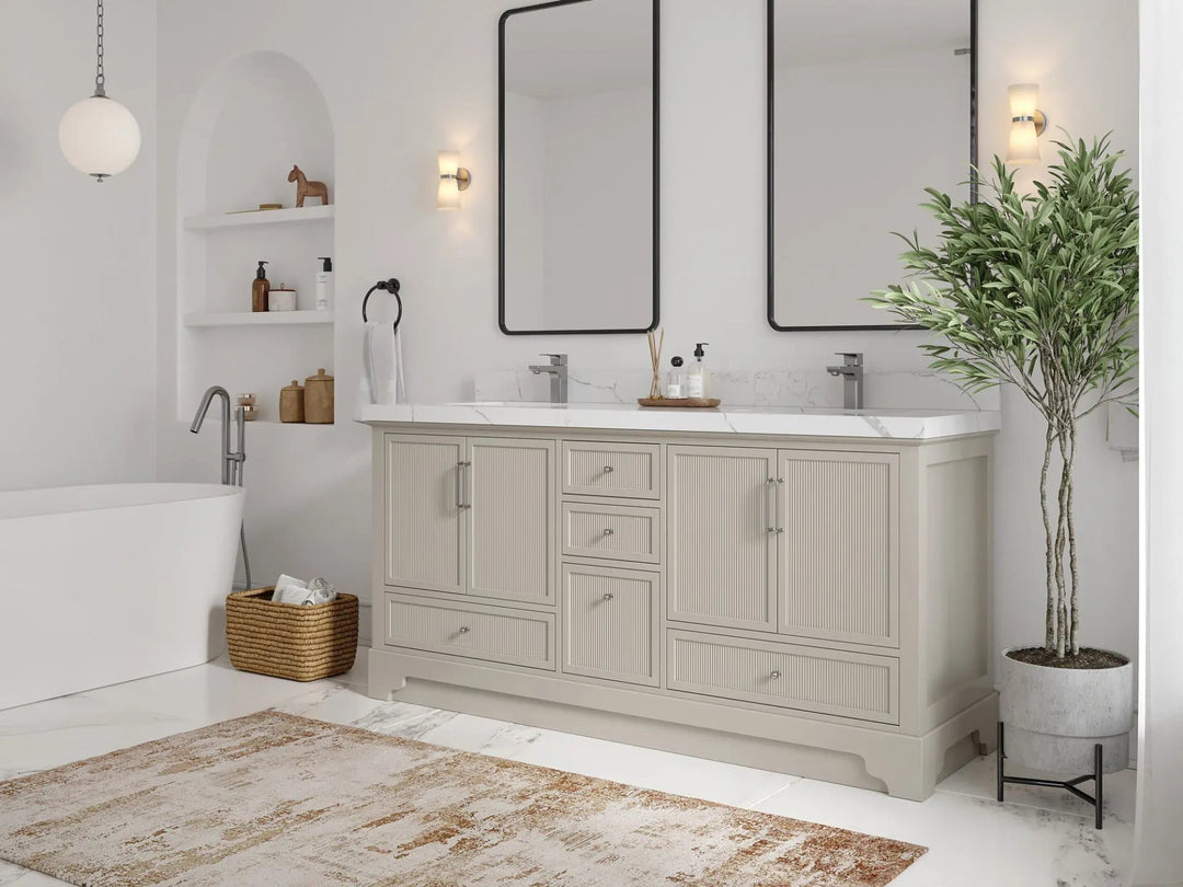 Alys 72 in. W x 22 in. D Double Sink Bathroom Vanity
