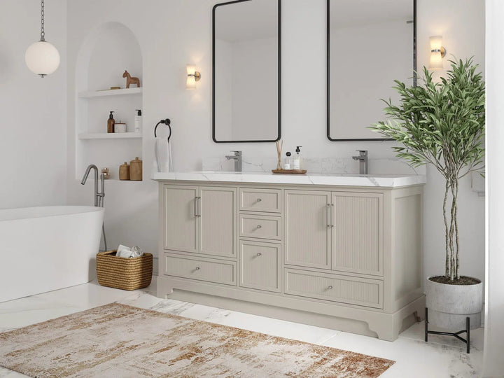 Alys 72 in. W x 22 in. D Double Sink Bathroom Vanity - photo 2
